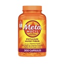 Metamucil, Psyllium Husk Capsules, 300 Capsules, 3-in-1 Fiber Supplement, Daily Psyllium Husk Fiber Capsules Help Ondersteuning Digestieve Gezondheid door het bevorderen van de regelmaat*, Help Supplement Dagelijkse Fiber inname