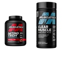 Muscletech Wei Proteïne Poeder Nitro-Tech Wei Proteïne Isolaat & Peptiden & Clear Muscle Post Workout Recovery