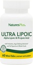 Natures Plus Ultra Lipoic - 60 Bi-Layered Mini-Tabs - ondersteunt gratis radicale verdediging met probiotica, voedingsstoffen en hele voedselconcentraten - Glutenvrij - 30 porties