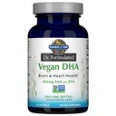 Garden of Life Omega 3 Vegan DHA Supplementen Dr. Formulated Vegan DHA, 400mg DHA & 90mg DPA in triglyceride vorm uit een enkele bron, Omega 3 Supplement voor de gezondheid van vrouwen en mannen, 30 Softgels