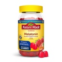 Nature Made Melatonine 10 mg per portie Gummies, Slaap Gummies voor volwassenen Maximale sterkte Dosering, 100% Drug Gratis Slaaphulp, 120 Telling, 60 Dagen Levering