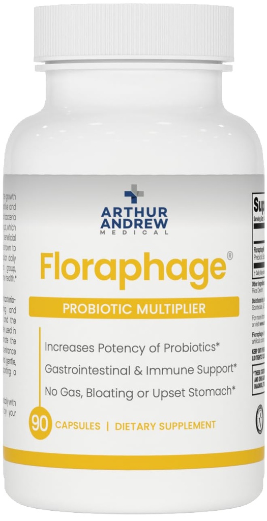 Arthur Andrew Medical, Florafage, Prebiotic Formula en Probiotic Multiplier, 90 Capsules