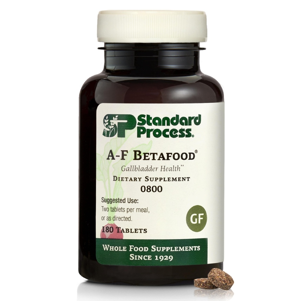 Processus standard A-F Betafood Gallbladder Supplément alimentaire santé - sans gluten, non laitiers, et non-soy - fonction Gallbladder et soins du foie - 360 Comprimés