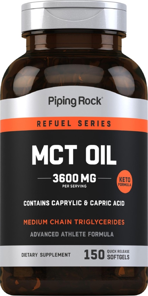 Piping Rock MCT Oil Softgel Capsules 