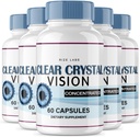 ize labs (5 Pack) Supplément de vision de cristal clair, vision de cristal clair pour les yeux flous, vision de cristal clair pour soutenir des fonctions oculaires saines, avis de la formule de vision de cristal clair (300 capsules)