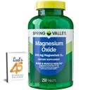 Spring Valley Magnesium 250mg 250 Telling, Bone & Muscle Health, Beste Magnesium Supplement voor Vrouwen, Dieet Supplement Bundle met Lual 45 Diabetes Decoded