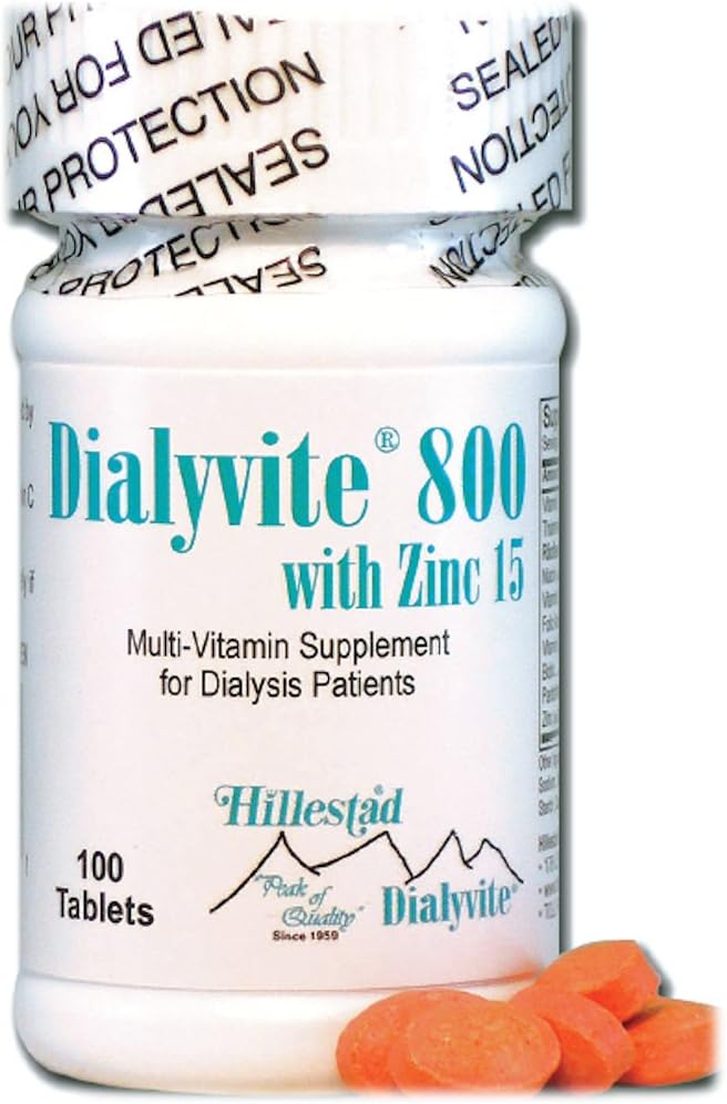 Dialyvite 800 met zink 15 mg. - 100 Tabs (Renale Supplement)