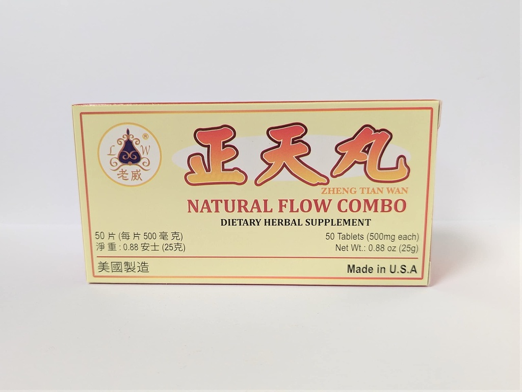 Zheng Tian Wan Herbal Supplement helpt voor migraine & premenstruele hoofdpijn 500mg 50 tabletten gemaakt in de VS door Lao Wei