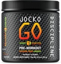 Jocko Fuel Pre Workout Powder with L-Citrulline, Nootropic & Cafeine for Endurance & Stamina - Keto, Low Sugar Blend for Distance Running, Cycling, Jiu Jitsu - 30 Servings (Mango)