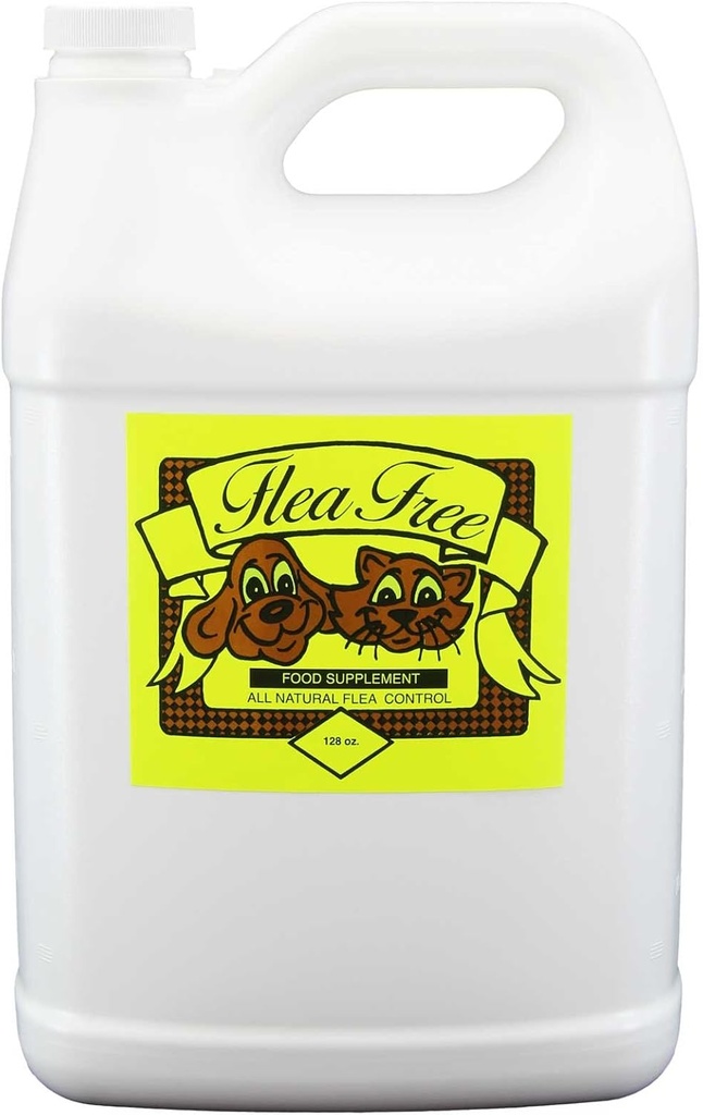 Flea-Free Pure Organic Food Supplement and Natural Pet Products , 128 Ounce