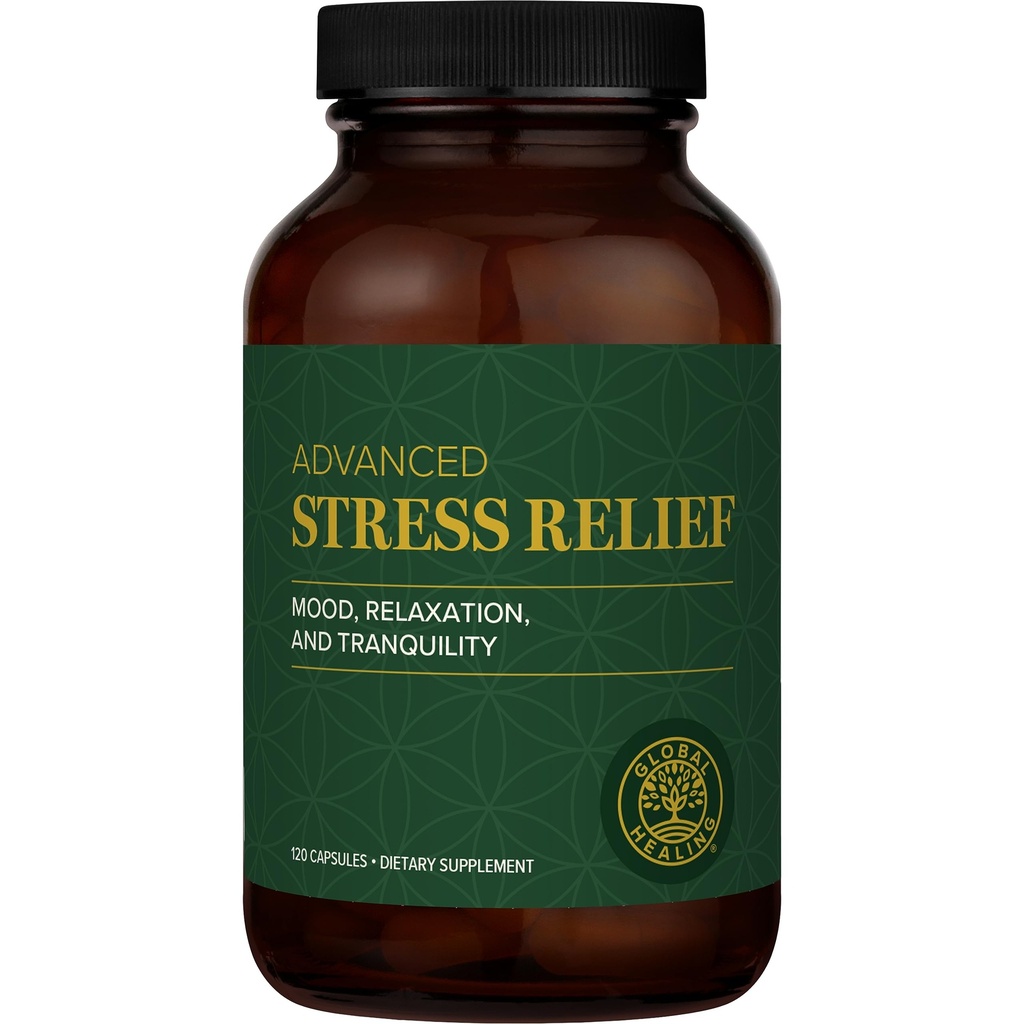 Global Healing Center - Stress Relief Supplement met Lithium Orotate - Geavanceerde Kalmte ondersteuning helpt om stress en verbetering van de functie - Lithium-supplementen - (120 capsules)