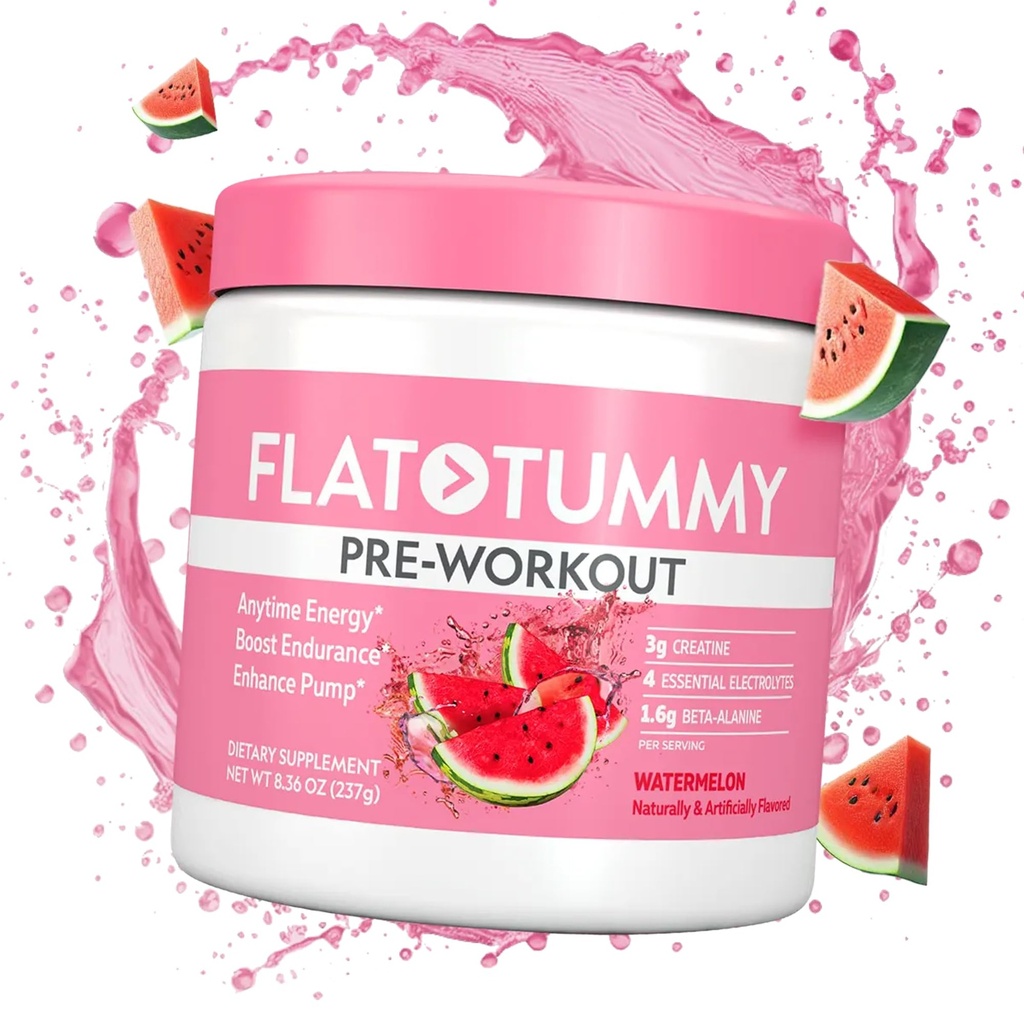 Flat Tummy Pre Workout Powder for Women 