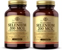 Solgar Yeast-Free Selenium 200 mcg - 250 tabletten, Verpakking van 2 - Ondersteunt Antioxidant & Immuun System Health - Non-GMO, Vegan, Glutenvrij, Zuivelvrij, Kosher - 500 Totaal porties