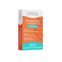 Omax Prebiotic & Probiotic 50 Billion CFU + Chicory Inulin, 10 Strains, Reduce Bloating, Digestie, SIBO, Leaky Gut, Vaginale pH, Acidophilus, Vegan, Dairy Free, Glutenvrij, Blisterverpakking
