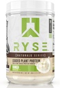 RYSE Geladen Plant Proteïne - Vanille - 20 g Natuurlijke Vegan Plant-Based Proteïne Poeder van Pea, Chickpea & Barley Rice - Geen kunstmatige kleuren, smaken of zoetstoffen - 20 porties