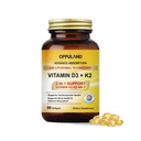 Vitamine D3 + K2 5000 UI - Technologie liposomique pour l'absorption améliorée - MK-7 Vitamine K2 100mcg - Soutient le métabolisme des os et du calcium - Supplément D3K2 pour hommes et femmes - 90 Softgels