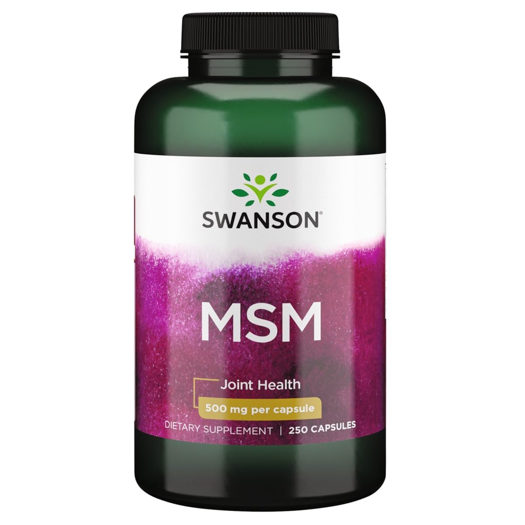 Swanson Msm 500 Milligrammen 250 Capsules
