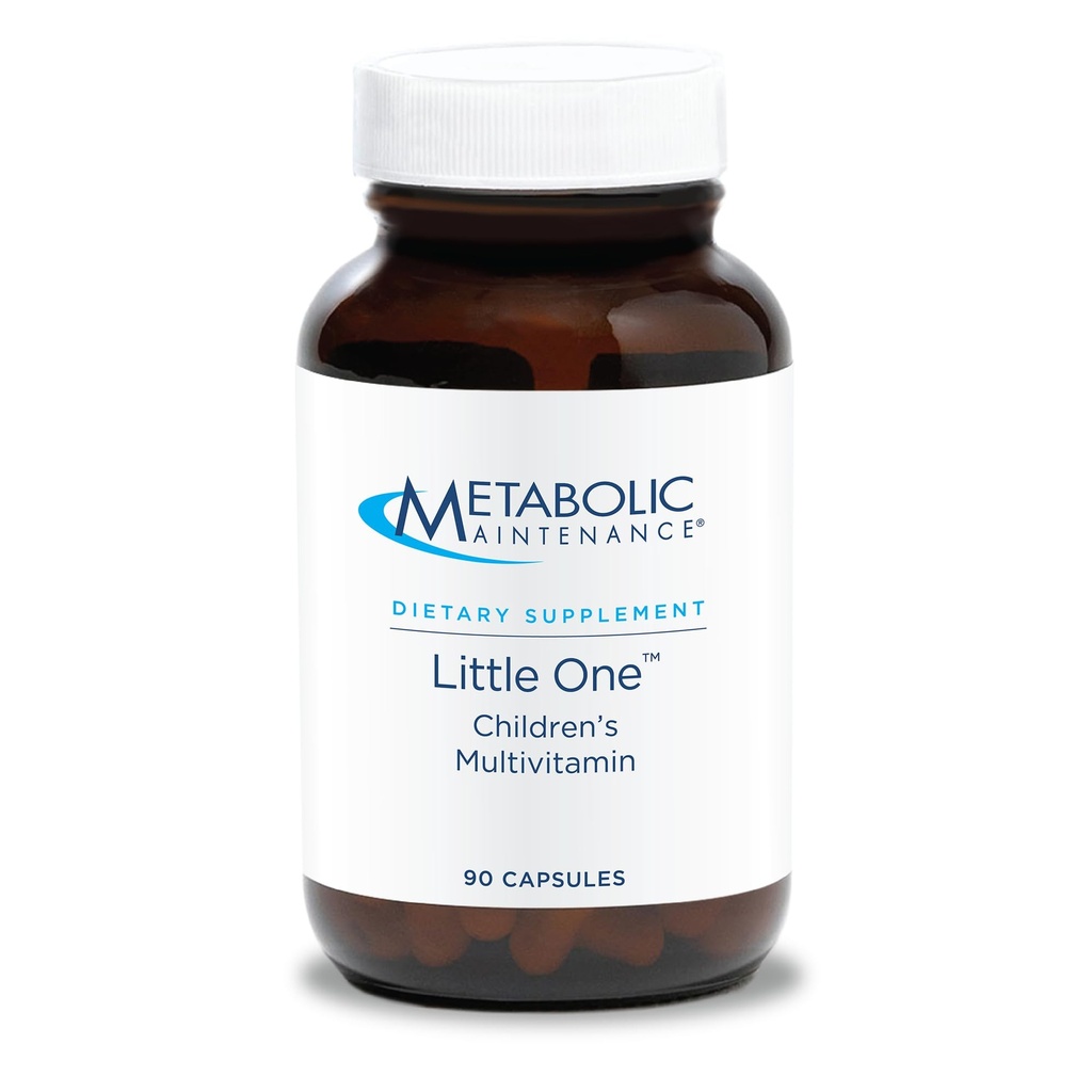 Metabole Onderhoud Kleine - Kinderen Multivitamine met ijzer, Kinderen 6-12 jaar - Actieve B Vitaminen, Mineralen + Vitamine D voor Immune + Bone Health (90 Kleine Capsules)