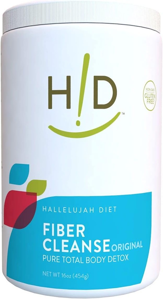 Halleluja Diet - vezelreiniging poeder, Pure poederdetox supplement voor dieetondersteuning, spijsverteringsbalans, & Gut Health, Unflavored, 16-once