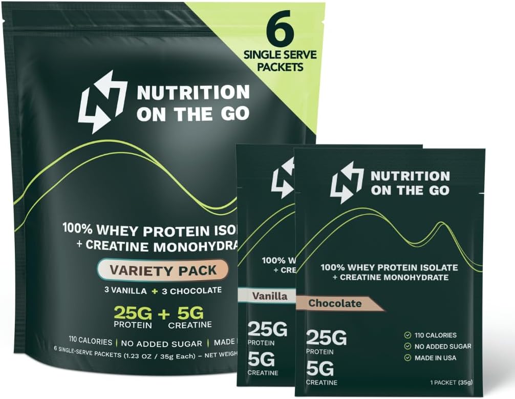 Voeding On The Go Wei Protein Isolaat Verpakkingen met Creatine 