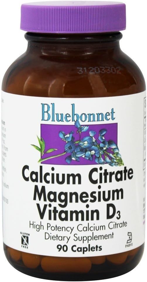 Calciumcitraat Magnesium Plus Vitamine D 90 Caps - Bluebonnet