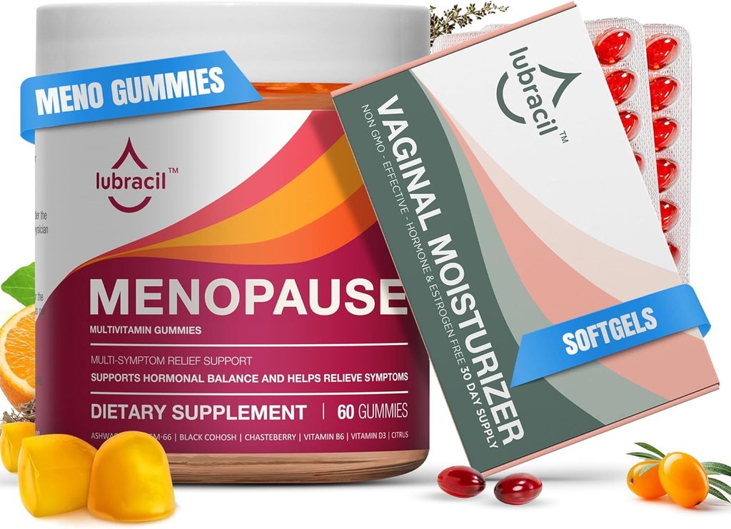 Lubracil Menopauze Gummies & Daily Moisturizer Bundle 