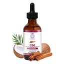 C60 Power Cinnamon Flavored C60 in Organic MCT Coconut Oil - Natural Wellness Support for Men & Women, 99,99% Pure Sublimated C60, bevordert energie, geestelijke helderheid, & uithoudingsvermogen - 2 fl oz Fles