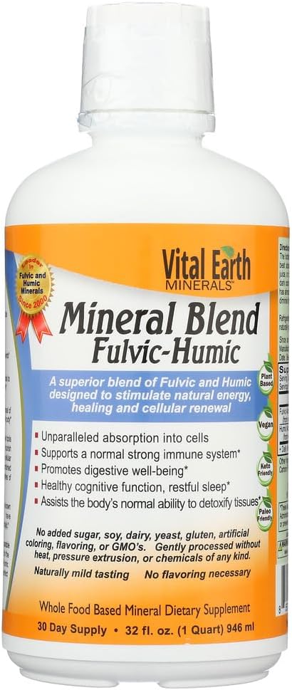 Earth Minerals Fulvic-Humic Mineral Blend - 32 fl oz