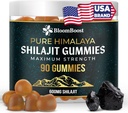 Shilajit Gummies - Sugar-Free Himalaya Organic Supplement 600mg Shilajit, 90 Gummies for Energy & Wellness