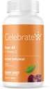 Vier vitamines ijzersupplement met vitamine C - 45mg ijzer, 60mg vitamine C, bariatrische vitamines voor WLS-patiënten, verticale sleeve & Gastric Bypass Chirurgie - Cherry, 30 Zachte Kauwen