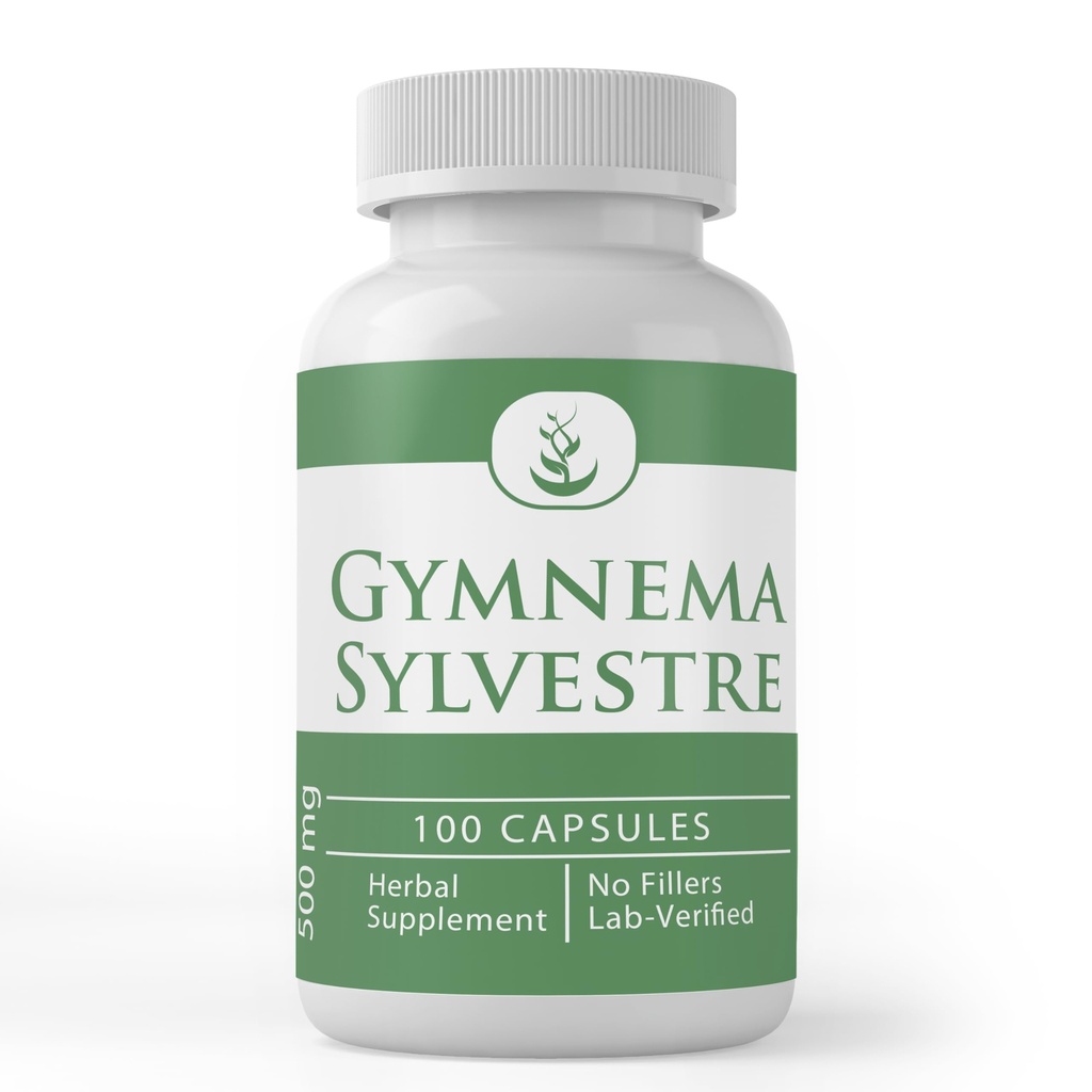 PURE ORIGINEEL INGREDIËNTEN Gymnema Sylvestre, (100 capsules), altijd zuiver, geen additieven of fillers, Lab geverifieerd
