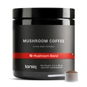 Paddestoelen Koffie - Ultra High Potency 10:1 Geconcentreerde Extract - Colombiaanse Sourced Beans with 10 Mushroom Blend, Lion's Mane & Cordyceps - Rich & Functional Coffee Alternatief - Third-Party Lab Tested