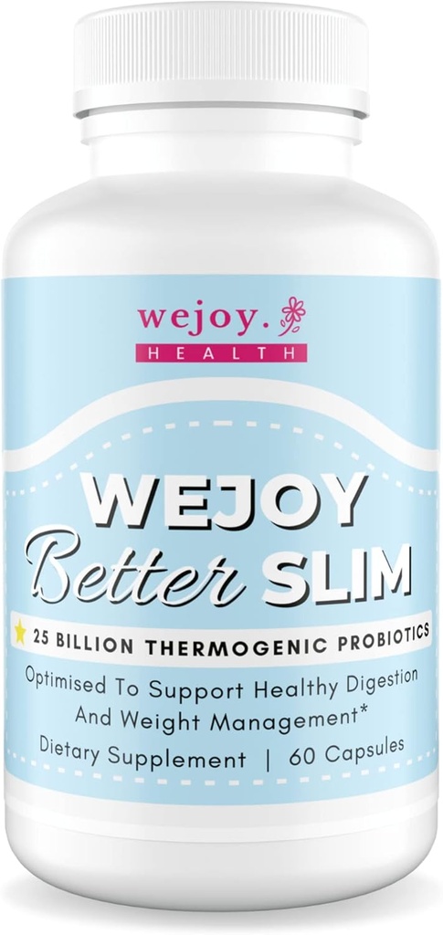 Wejoy. Better Slim - Thermogenic Probiotica voor vrouwen, Bloating Relief, Appetite Suppressant voor gewichtsverlies, Detox Reinigen Probiotica voor de spijsvertering gezondheid, Lactobacillus Acidophilus Probiotic