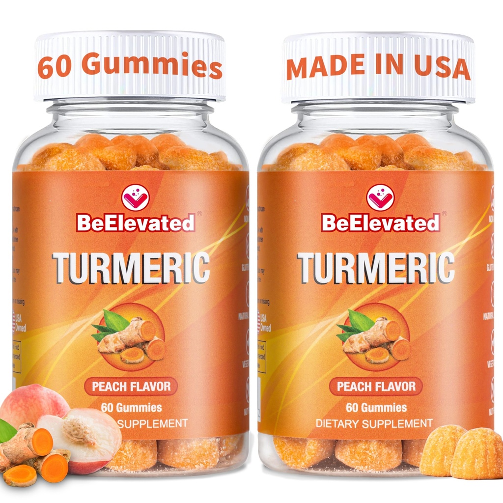 Curcumin Kurkuma Gummies Extra sterkte 2000mg 8:1 Extract Kurkuma supplement Gummies met zwarte peper & gember 