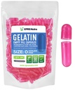 XPRS Nutra Maat 0 Lege capsules - 100 Graaf Lege Gelatine Capsules - Pillen voor DIY Capsule Vulling - Pure Bovine Pill Gel Caps for Do-It-Yourself Supplements (Azalea Pink)