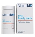 MiamiMD Total Beauty Matrix Collagen supplementen voor vrouwen - Collagen Capsules met vitamine C voor haar, huid en nagels - Cruelty Free - 60 Capsules