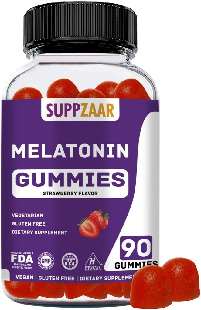 Melatonin Gummies. Melatonin 5mg Sleep Gummies for Better Sleep, Energy & Focus. Adults and Kids Melatonin Gummy: Non-Habit Forming, Non-GMO, Gluten-Free, Gelatin-Free. 90 Gummies