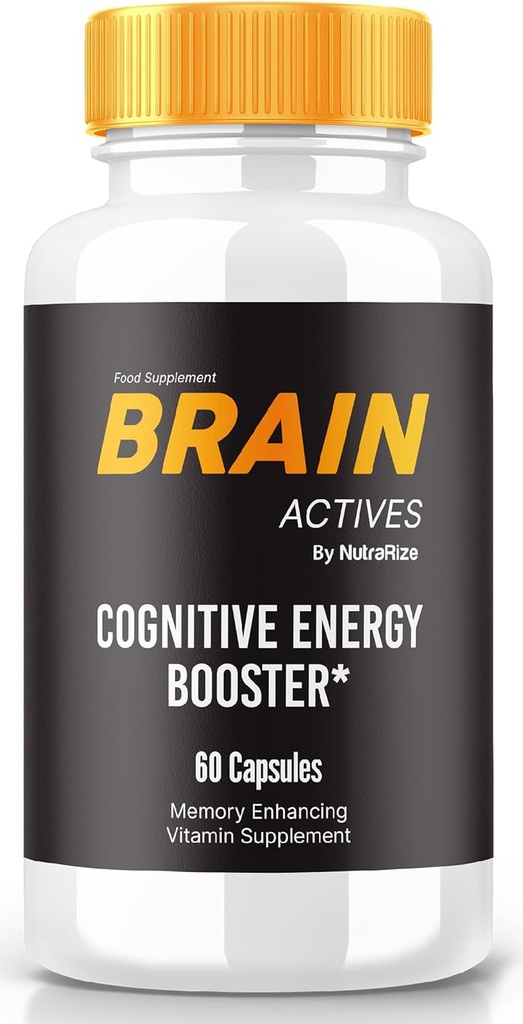 Capsules Brain Actives – Formule de soutien quotidien avec un mélange équilibré pour le focus, l'alerte et la concentration.