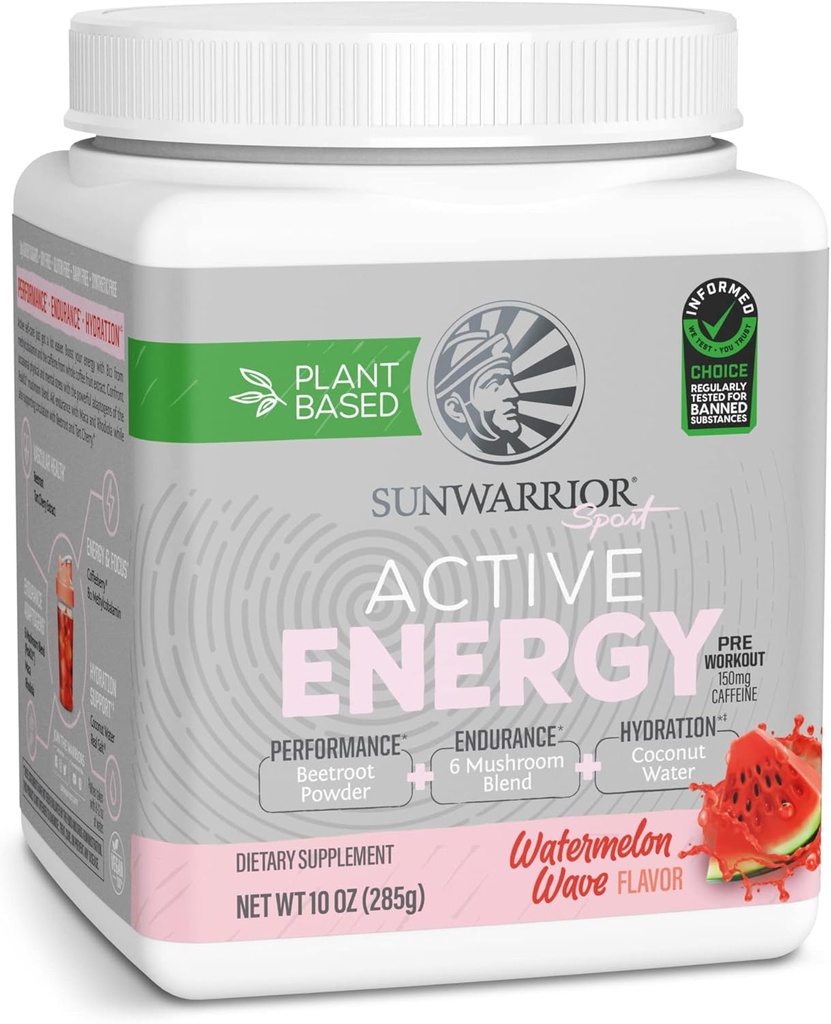 Sunwarrior Plant-Based Preworkout Poeder Hydration Blend 