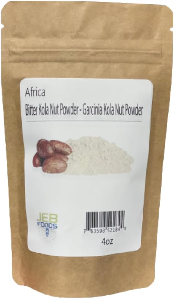 JEB FOODS Premium Garcinia Kola Poeder - Afrikaanse Bitter Kola Nut Poeder, Petit Cola Nut Poeder voor Wellness Ondersteuning, Culinair en Traditioneel gebruik