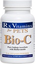 Rx Vitaminen Bio-C - Vitamine C voor honden en katten - met Citroen Bioflavonoïden voor Allergie Relief - Immuun Ondersteuning Supplement - Bevordert gezonde jas en huid - Gezamenlijke supplement - 4 oz