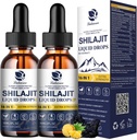 Lukaree 16-in-1 Shilajit Drops for Men and Women, Ashwagandha, Ginseng, Turmeric, Rhodiola, Amla, Sea Moss, Liquid Vitamin Supplement met 85+ Trace Minerals and Fulvic Acid, 2 FL Oz (2 Pack)