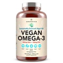 AMANDEAN Vegan Omega 3 Supplement. Premium Fish Oil Alternative. Algen DHA & EPA. Carrageenan Free Softgels. Algal Essentiële vetzuren. Plant gebaseerd hart, hersenen, oog, huid, immuunondersteuning. (120ct)