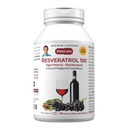 ANDREW LESSMAN Resveratrol-100mg - 180 Capsules - Red Wine's Beneficial, Uiteraard Occuring Anti-oxidant, Zonder Alcohol. Toevoegingsmiddel vrij