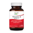 PURE ESSENCE LABS Vitamine D 2000 UI - Meilleur soutien immunitaire pour les adultes - Vitamines organiques et naturelles - Suppléments immunitaires et diététiques (30 capsules)