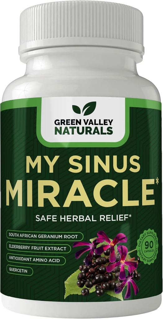 GROENVALLEY NATUURLIJST Mijn Sinus Miracle kruidensupplement, 90 capsules (1)