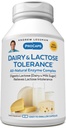 ANDREW LESSMAN Zuivel- en Lactosetolerantie 240 Capsules - Verbetert de natuurlijke spijsvertering van zuivel en Lactose. Lichte, krachtige, natuurlijke enzymen helpen voorkomen dat GI ongemakken in spijsvertering. Geen additieven