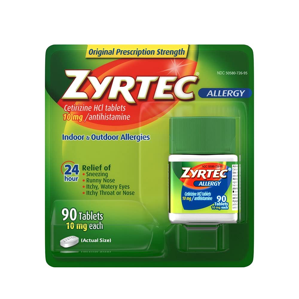 Zyrtec Allergie Relief (10 mg), 90 tabletten