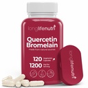 LongLifeNutri Quercetin 1000mg met Bromelain 200mg - 120 Vegetarian Capsules, Organic Dihydrate Complex for Joint Mobility & Respiratory Balance, 2-Maand Supply, GMP Certified, Made in USA