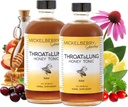Mickelberry Gardens Throat & Lung Honey Tonic: Wellness Sirop, Natural Sore Throat Relief, Immune Support & Toux Suppressant pour les adultes et les enfants (4 oz, 2 pack)